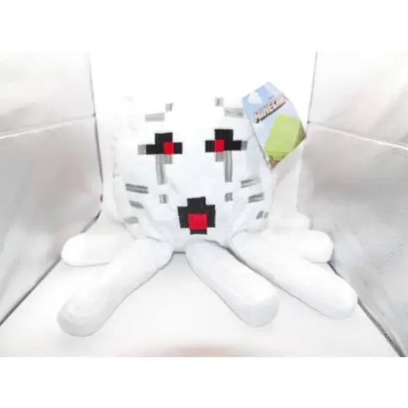 NWT Official Minecraft Jinx Mojang White Ghast Ghost Pillow 15” Plush - Picture 2 of 8